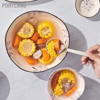 [Hàng Hot] Bát sứ đẹp tinh tế màu tím - Bát Sứ Ăn Cơm Hoa Văn Bắt Mắt 5in