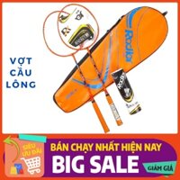 [HÀNG HOT] Bộ 2 Vợt Cầu Lông Khung Hợp Kim Siêu Bền Tặng Kèm Hộp 3 Quả Cầu Nhựa