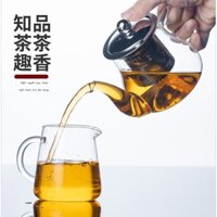 (HÀNG HOT) Bộ trà cho phòng khách gia đình Nhật Bản Kung Fu tách trà thủy tinh pha ấm trà bộ nhỏ kh