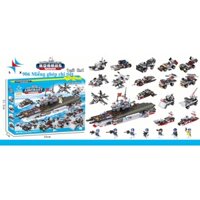 (HÀNG HÓT) ĐỒ CHƠI PHÁT TRIỂN TRÍ TUỆ- LEGO TÀU SÂN BAY NGOÀI BIỂN KHƠI 906 MIẾNG HÀNG CỰC ĐẸP, ĐỘ CHUẨN CỰC CAO
