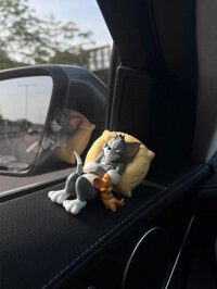 (HÀNG HOT) Đồ trang trí xe hơi Tom và Jerry phụ kiện nội thất ô tô 2023 mới Xe Tom Jerry cô gái búp