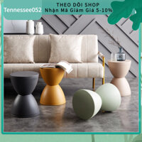 [Hàng HOT] Ghế Tròn Sofa ,  Đôn bàn trang điểm - Đôn Bàn trà Bằng Nhựa Thiết Kế Hiện Đại Bắc Âu【Tennessee052】