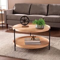 Hàng HOT 📌GIÁ SỈ📌 Bàn trà sofa  gỗ sồi 2 tầng humla ảnh thật tại shop ở cuối