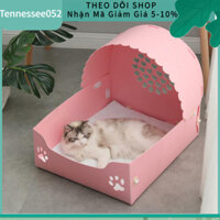 [Hàng HOT] Giường cho mèo nằm ngủ - Giường công chúa cho thú cưng dễ thương chống trầy xước có thể giặt được【Tennessee052】