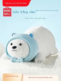 (HÀNG HOT) Gối búp bê cao cấp MINISO cho bé gái We Bare Bears series đồ chơi sang trọng búp bê bé g