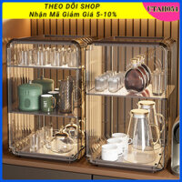 [Hàng HOT] Kệ Đựng Ly Cốc, Bình Sữa - Tủ Đựng Mỹ Phẩm Để Bàn Bằng Acrylic Trong Suốt Chống Bụi【Utah054】