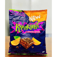 HÀNG HOT kẹo đậu phộng rang hạnh nhân phủ socola vị cam Krokant Candy with Orange 500g