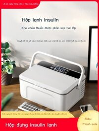 (HÀNG HOT) Mousuba Insulin Hộp Tủ Lạnh Di Động Có Thể Sạc Lại Trên Ô Tô Mini Thuốc Nội Tiết Tố Tăng