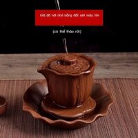 (HÀNG HOT) Nghi Hưng đất sét màu tím ấm trà có thể tháo rời ấm trà đế khay trà nồi miếng lót gốm ku