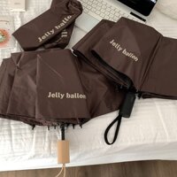 (HÀNG HOT) Ô gấp màu nâu phong cách retro của Mỹ được gia cố chống gió hoàn toàn tự động ô che mưa