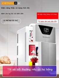 (HÀNG HOT) Tủ lạnh mini ô tô 20L nhỏ ký túc xá sinh viên cho thuê RV nhà làm lạnh kép đơn nóng lạnh