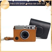 [Hàng HOT] Túi đựng máy ảnh fujifilm Instax Mini EVO bằng da PU Retro【Carbon070】