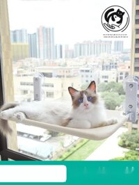 (HÀNG HOT) Võng mèo, tổ mèo, khung leo mèo, bậu cửa sổ, đầu giường tắm nắng, kệ cho mèo, giường tre