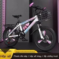 (HÀNG HOT) Xe đạp trẻ em mới dành cho bé trai và bé gái từ 8 đến 15 tuổi, xe đạp leo núi có tốc độ