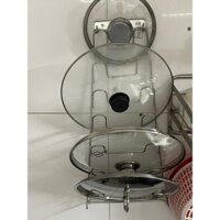 [HÀNG INOX DÀY CHẮC]  Máng nắp xong nồi ,kệ để nắp vung xong nồi NỘI THẤT GIA DỤNG DHOME