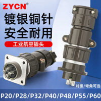 Hàng Không Cắm Ổ Cắm Hai 2 Ba 3 Bốn 4 Năm 5 7 Lõi Kết Nối P20 Dây Điện Kết Nối Nam Nữ Nĩa Mông