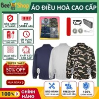 [HÀNG LOẠI 1] Áo điều hoà Nhật Bản chính hãng pin 50000mAH, Áo quạt gió diều hoà chống nóng chống tia UV cực tốt