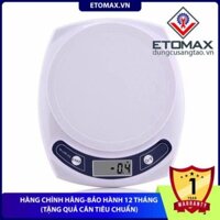 [Hàng loại 1-Bảo hành 12 tháng] Cân điện tử 7kg x 1g,độ chính xác cao,sai số 0.1 gram.