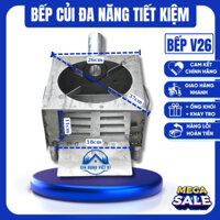 [Hàng Loại 1] Bếp Củi Không Khói V26 Thông Minh-Không Đen Nồi-Bếp Thép CacBon Dày Dặn-Mẫu Mới Có Ống Khói,Khay Hứng Tro