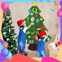 {hàng loại 1} Bộ cây thông Noel vải nỉ tự làm tô điểm dịp Giáng Sinh