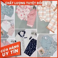 Hàng Loại 1  Bộ Đồ Ngủ Pijama Lụa Satin Mẫu Mới Size 40kg-65kg Gía Tốt Nhất