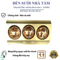 {HÀNG LOẠI 1}- Bóng đèn sưởi nhà tắm treo tường đui sứ chống cháy nổ, Đèn sưởi nhà tắm 2 bóng 3 bóng cao cấp