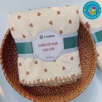 [HÀNG LOẠI 1] Chăn xô cho bé | Khăn xô cho bé Kbabies | Chất liệu cotton xô organic an toàn cho da