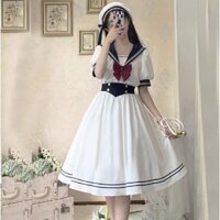 [HÀNG LOẠI 1 CÓ BIGSIZE] Đầm/ Váy Lolita Thuỷ Thủ - Kèm ảnh thật