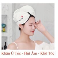 HÀNG LOẠI 1 - COMBO 5 KHĂN Ủ TÓC,HÚT ẨM,KHÔ TÓC SIÊU HOT