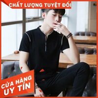 [Hàng loại 1] [ DEAL SỐC ] Áo thun nam cổ kéo khóa cao cấp TCS  ( ẢNH THẬT DO SHOP TỰ CHỤP)