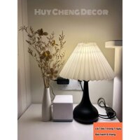 [Hàng loại 1] Đèn ngủ hình bầu phong cách cổ điển, xếp ly, thích hợp trang trí nội thất, phòng ngủ