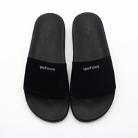 [Hàng loại 1 ]Dép quai ngang nam nữ quai nỉ chữ in sắc nét ,đê pu cao cấp thương hiệu XT YOFEET