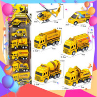 {hàng loại 1} Đồ chơi bộ hộp sét 6 món ô tô máy bay chạy cót xịn xò cho bé