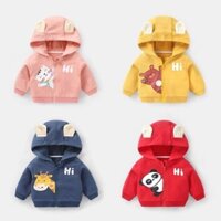 [HÀNG LOẠI 1 ĐỦ SIZE] Áo Khoác Nỉ Tai Gấu Đáng Yêu Cho Bé