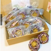 ✅[HÀNG LOẠI 1] Hộp 10 bông Trà Sen Cung Đình Huế ( Trà hoa sen) sấy lạnh hút chân không ngủ ngon cải thiện giấc ngủ