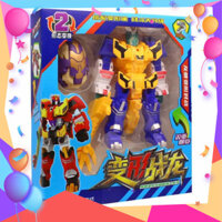 {hàng loại 1} Lắp ráp xếp hình khủng long thời tiền sử biến hình robot