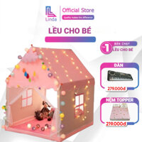 [Hàng loại 1] Lều công chúa hoàng tử trẻ em cho bé chơi trong nhà chất vải dày dặn Linda