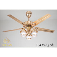 (Hàng loại 1- Lõi Đồng)Quạt Trần 3 Chao Đèn Tân Cổ Điển,Động Cơ inveter 6 độ Mát,Đảo Chiều Tiện Lợi.Bảo Hành.