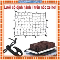 (Hàng loại 1) Lưới trùm cố định hành lí trên nóc xe hơi