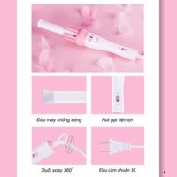 [Hàng Loại 1] Máy uốn tóc tự động VIVID & VOGUE - VAV022B xoay 360 độ làm tóc xoăn dễ dàng (tặng kèm kẹp tóc và lược)
