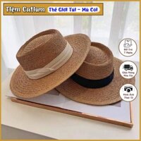 [HÀNG LOẠI 1] Mũ Cói, Nón Cói Gaucho, Panama Vintage Đi Biển Chuẩn Hàng Cao Cấp, Form Thẳng Cứng
