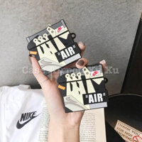 [[Hàng Loại 1]] Ốp tai nghe Airpod 1/2, i11, i12 Hộp giày Nike Air cưc chất  silicon in 3D sắc nét.