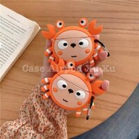 [[Hàng Loại 1]] Ốp tai nghe Airpod 1/2, i11, i12 Cua cam cute silicon in 3D sắc nét