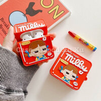 [[Hàng Loại 1]] Ốp tai nghe Airpod 1/2 Cô cậu ấm Milky silicon in 3D sắc nét.