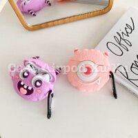 [[Hàng Loại 1]] Ốp tai nghe Airpods Pro/Pro 2 Nhân vật hoạt hình Monster dê thương silicon in 3D sắc nét.