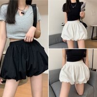 (HÀNG LOẠI 1) Quần short nữ bí ngô cạp cao lưng thun có 2 lớp chất gió siêu mềm mát