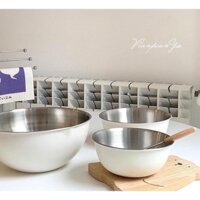 Hàng Loại 1 Set 3 Âu Trộn Bột Làm Bánh Trộn salad ướp thịt, Chuẩn INOX 304