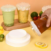 [Hàng loại 1] Set 500 Tờ Giấy Lót Chống Tràn Ly Đồ Uống Mang Đi Chống Rò Rỉ Cho Cốc Ly Giấy, Nhựa PP, Nhựa PE