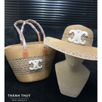 HÀNG LOẠI 1| SÉT MŨ TÚI CÓI MỀM CELIN HOẠ TIẾT ĐAN CHÉO SIÊU HÓT HÍT HÀNG QUẢNG CHÂU MS1614