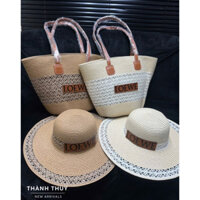 HÀNG LOẠI 1| SÉT MŨ TÚI CÓI LOWWE HOẠ TIẾT ĐAN CHÉO SIÊU HÓT HÍT HÀNG QUẢNG CHÂU MS1613